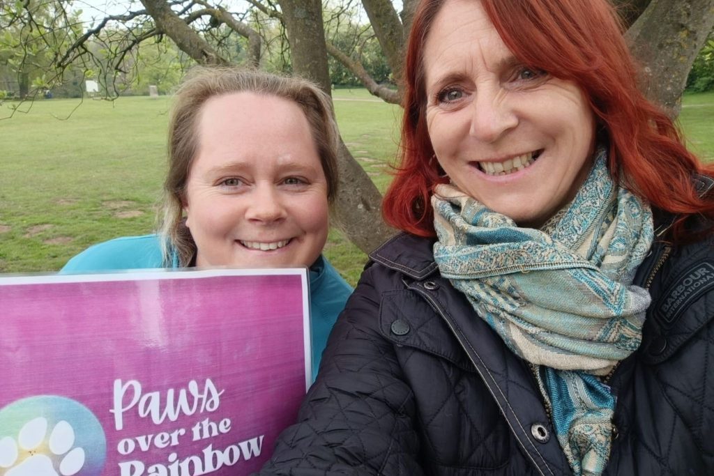 Peta and Amy Guiding a Memorial Walk